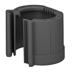 Embout de tube divisible M20 noir, configuration visible