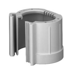 Embout de tube divisible M25 gris clair, configuration visible