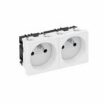 OBO BETTERMANN - PRISE 45MM 2x 90° BLANC - 6120172
