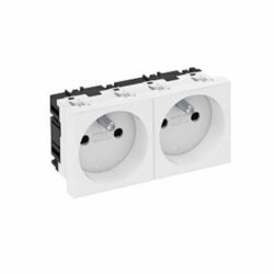 OBO BETTERMANN - PRISE 45MM 2x 90° BLANC - 6120172
