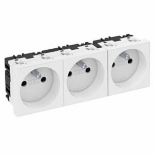 OBO BETTERMANN - PRISE 45MM 3x 90° BLANC - 6120192