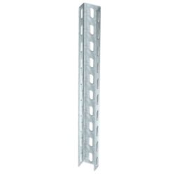 Montant en U perforé 30 x 50 mm 3000 mm FS, configuration visible