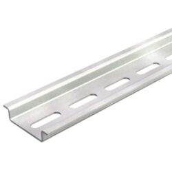 Rail DIN perforé acier 35x7,5 mm 2 m, configuration visible
