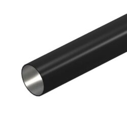 Tube électrique noir sans filetage avec intérieur métallique lisse