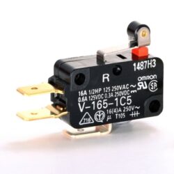 OMRON - Micro Switch With Short Hinge Roller Lever And Quick Connect Terminals - V16M0079M