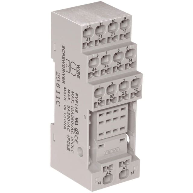 OMRON - Socle pour relais MY2 et MY4 et minuteries H3Y-2 et -4 OMRON - Socle pour relais MY2 et MY4 et minuteries H3Y-2 et -4