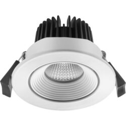 Détails visibles de Spot LED encastrable orientable IP44 blanc 5W 2700K 30° pour Spots encastrés
