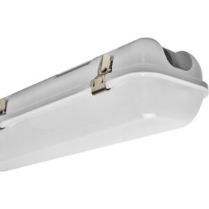 Réglette LED étanche 1550 mm 53W diffuseur opale boîtier gris