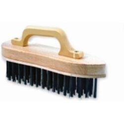 Brosse à main belge 5 rangs fil acier 0,35 mm, configuration visible