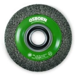 Détails visibles de Brosse circulaire acier ondulé 200 mm alésage 31,75 mm pour Brosse, balayette, balai