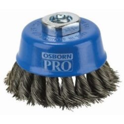 Brosse conique acier torsadé 65 mm M14x2, configuration visible