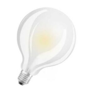 Ampoule LED globe transparente culot E27 8,5W 2700K forme globe dimmable