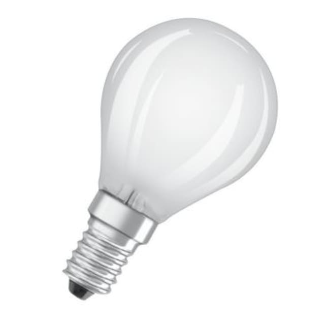 OSRAM Ampoule LED E14 poire Ampoule LED E14 5 W 2700 K forme poire, culot à vis, diffuseur opalin blanc