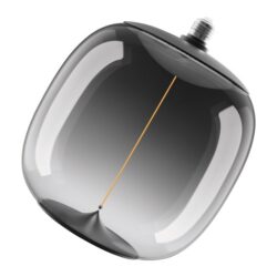 Ampoule LED décorative à filament doré forme globe fumé culot à vis