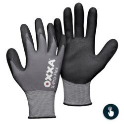 Détails visibles de Gants de travail noirs X-Pro-Flex NFT taille 11 XXL pour Gants de travail