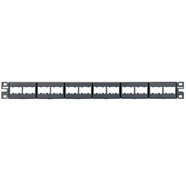 PANDUIT - 24-port plastic modular patch panel empty 1U for UTP modules - CPP24WBLY PANDUIT - 24-port plastic modular patch panel empty 1U for UTP modules - CPP24WBLY