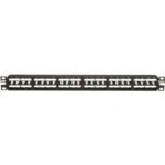 PANDUIT - 48-port high density patch panel+ pre-printed port numbering and space - CPP48HDEWBL