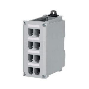 PANDUIT - 8-PORT DIN RAIL MOUNT COPPER PATCH PANEL - CDPP8RG