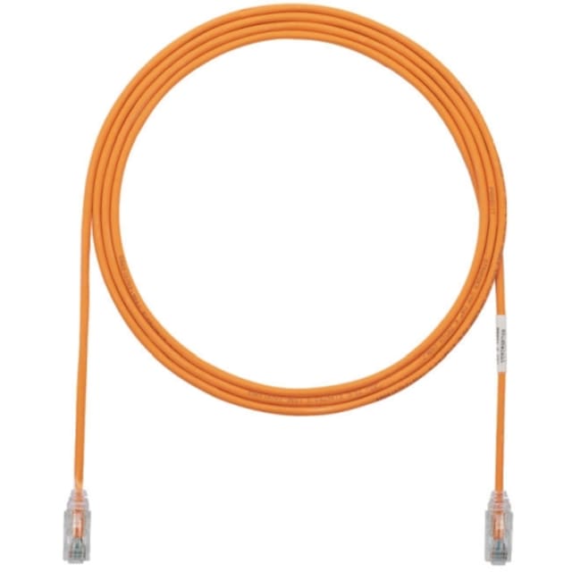 Câble Ethernet RJ45 Cat6 PANDUIT détail produit Détails visibles de Câble Ethernet RJ45 Cat6 UTP LSZH orange 3 m 28AWG pour Cordons patch RJ45