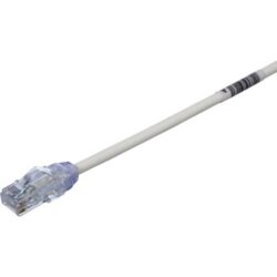 Détails visibles de Cordon patch RJ45 Cat 6A UTP 3 m blanc cassé 28AWG pour Cordons patch RJ45
