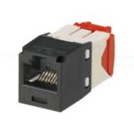 PANDUIT - Category 5E RJ45 8 positions unshielded module black - CJ5E88TGBL