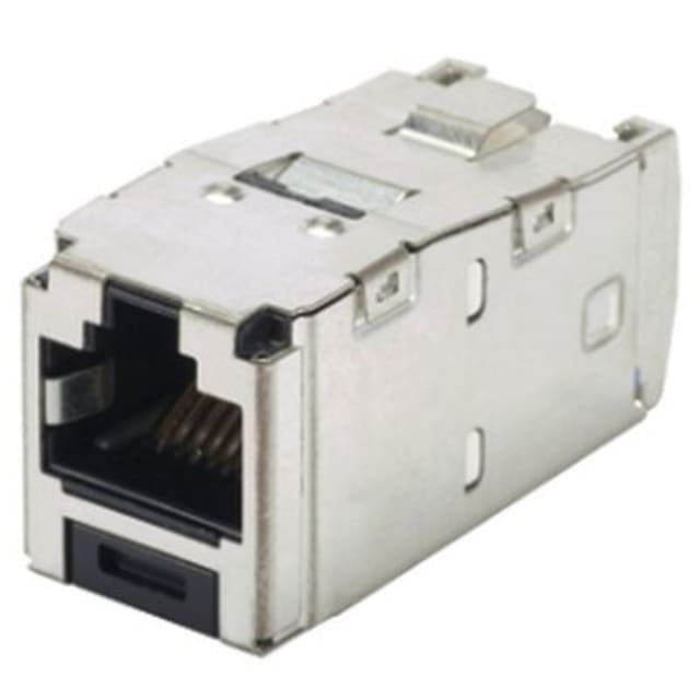 PANDUIT - Category 6A 10G RJ45 8 position shielded module + integrated shield - CJS6X88TGY PANDUIT - Category 6A 10G RJ45 8 position shielded module + integrated shield - CJS6X88TGY