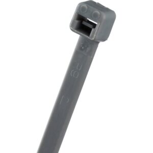 Collier de serrage nylon gris 188 x 4,8 mm avec tête autobloquante