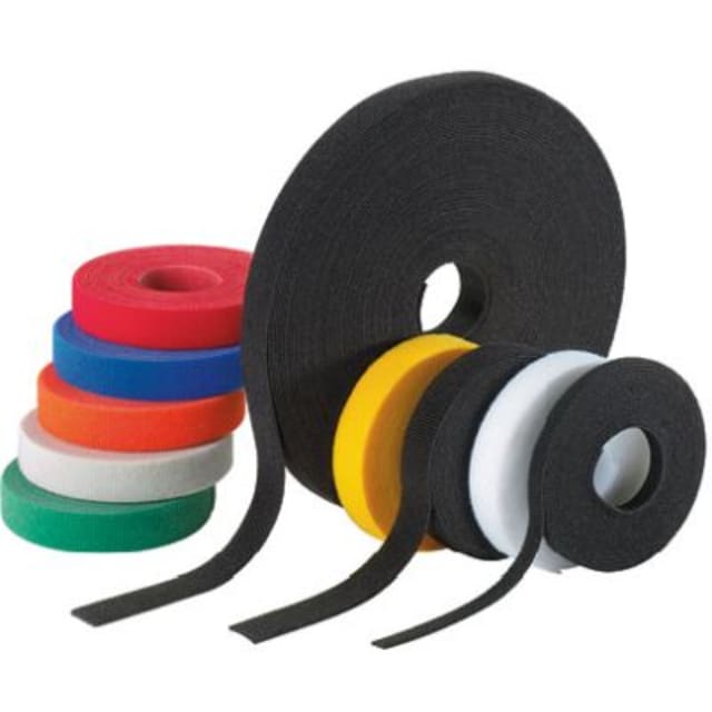 Collier de serrage TAK-TY PANDUIT noir Rouleau de collier de serrage noir avec bandes multicolores et attaches prédécoupées