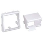 PANDUIT - Mini Com 45x45 module blanc 2 positions sloped with shutter - CFPFS2SAW