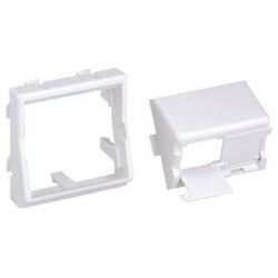 PANDUIT - Mini Com 45x45 module blanc 2 positions sloped with shutter - CFPFS2SAW