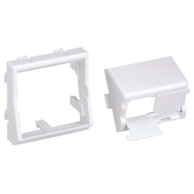 PANDUIT - Mini Com 45x45 module blanc 2 positions sloped with shutter - CFPFS2SAW PANDUIT - Mini Com 45x45 module blanc 2 positions sloped with shutter - CFPFS2SAW