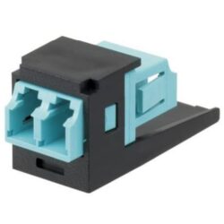 PANDUIT - Module + one LC Sr./Sr. 10Gig OM3/OM4 SFF Duplex Multimode Fiber Optic Adapter - CMDSAQLCZBL