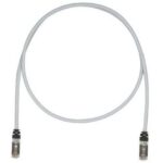 PANDUIT - Patchcord koper CAT6A S/FTP 26AWG 4m gris + 2 modulair TX Plus Plug - STP6X4MIG