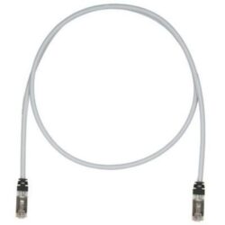 PANDUIT - Patchcord koper CAT6A S/FTP 26AWG 4m gris + 2 modulair TX Plus Plug - STP6X4MIG