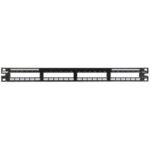 PANDUIT - QN PATCHPANEL FLAT 24-PORT 1RU - QPP24BL