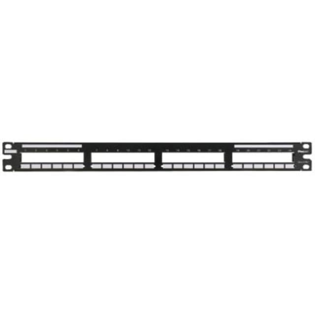 PANDUIT - QN PATCHPANEL FLAT 24-PORT 1RU - QPP24BL PANDUIT - QN PATCHPANEL FLAT 24-PORT 1RU - QPP24BL