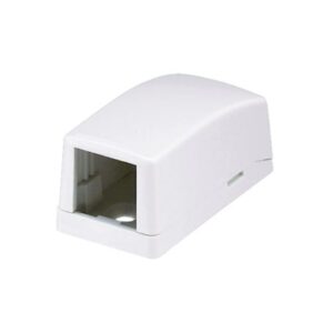 Boîtier saillie blanc 1 module avec ouverture frontale pour module Mini Com