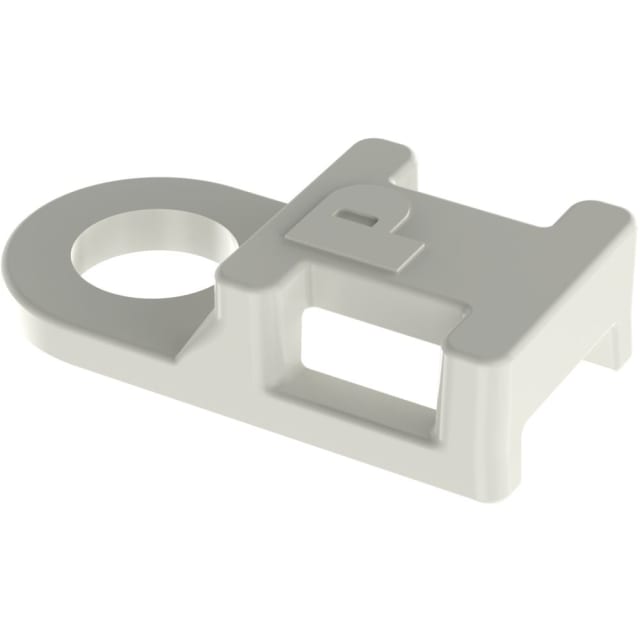 Embase à vis PANDUIT TA1S8-C Embase à vis pour collier de serrage M4 avec anneau circulaire et logement rectangulaire