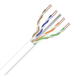 Détails visibles de Câble réseau Ethernet Cat6A U/UTP LSOH blanc 4 paires pour Câbles UTP