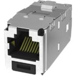 PANDUIT - )ategory 6A 10G RJ45 8 position shielded module + integrated shield(pack 24 pcs) - CJS6X88TGY-24