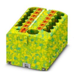 Détails visibles de Bloc de distribution avec alimentation électrique pour Bornes de terre