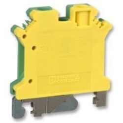 Bloc de jonction de terre à vis 6 mm², finition Vert/jaune