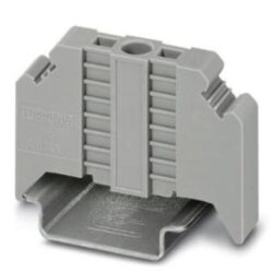 Butée de rail DIN grise 9,5 mm, montage Rail DIN 35 mm