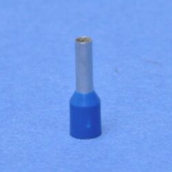 Embout de câble bleu 14 mm douille 8 mm, configuration visible