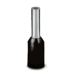 Embout de câble noir 8 mm longueur 14 mm avec gaine isolante et fût métallique