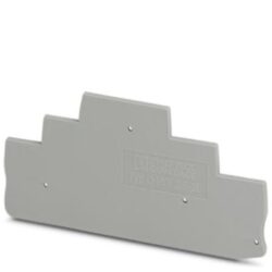 Flasque d'extrémité gris 102,2 x 50,2 mm, configuration visible