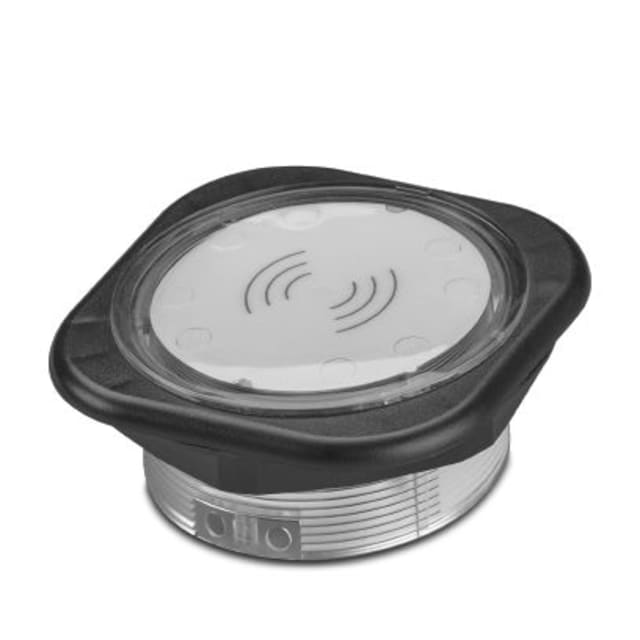 PHOENIX CONTACT Lecteur cartes RFID Lecteur RFID encastrable rond noir avec face blanche et symbole sans contact