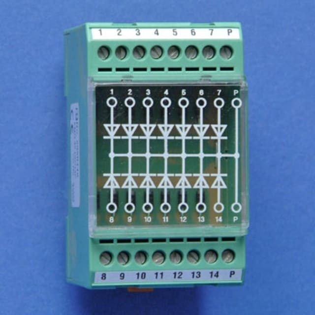 PHOENIX CONTACT - Module à diodes pour extension 14 diodes 1N4007 polarité P - 2950116 PHOENIX CONTACT - Module à diodes pour extension 14 diodes 1N4007 polarité P - 2950116