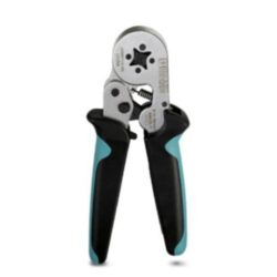 Pince à sertir pour embouts 0,14 à 10 mm² poignées isolées noir et bleu