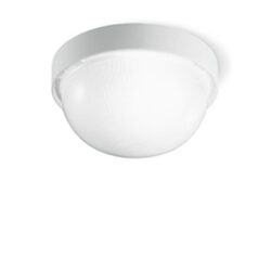 PIL - DROP 20 - plafonnier - E27 - 1x 60W - IP43 - Ø215x105mm - wit - 005000